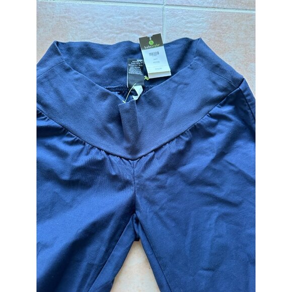 Babystyle Navy Petite‎ Maternity Under The Belly  Pant Women Size P - Picture 5 of 8